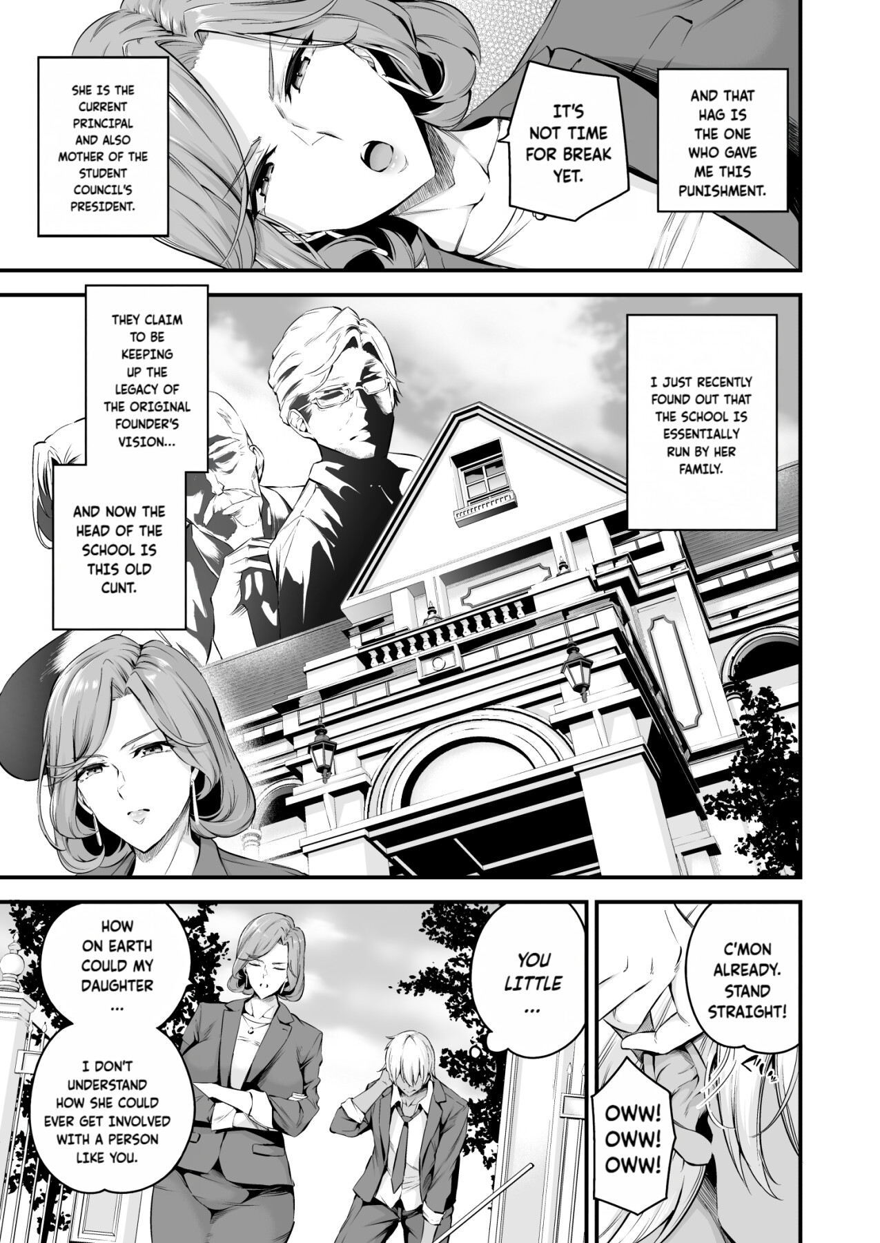 Hentai Manga Comic-The sow principal of Shiramine Academy PROLOGUE-Read-4